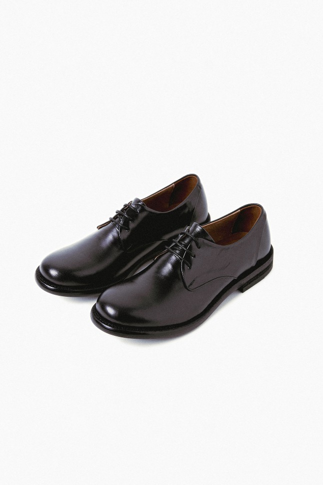 BREAD LEATHER DERBY SHOES_BLACK